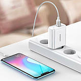 Зарядний пристрій UGREEN CD170 38W USB-C Wall Charger EU (White) (UGR-60468) для швидкої зарядки смартфонів і планшетів, фото 7