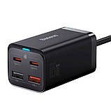 Мережевий зарядний пристрій Baseus GaN3 Pro Desktop Fast Charger 2C+2U 65W (Cable Type-C to Type-C, Power Delivery, фото 3