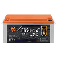 Акумулятор LP LiFePO4 для ДБЖ 24V (25,6V) - 90 Ah (2304Wh) (BMS 150A/75А) пластик