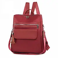 Женский рюкзак-сумка Balina городской красный повседневный нейлоновый