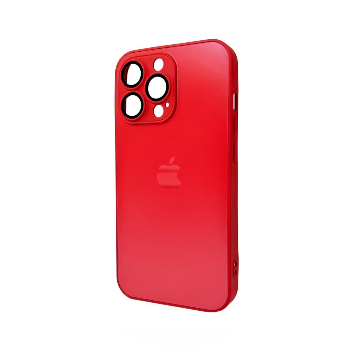 Чохол для смартфона AG Glass Matt Frame Color Logo for Apple iPhone 12 Pro Coke Red, з захистом камери та преміальних матеріалів, фото 1