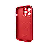 Чохол для смартфона AG Glass Matt Frame Color Logo for Apple iPhone 12 Pro Coke Red, з захистом камери та преміальних матеріалів, фото 2