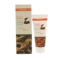 Пінка з женьшенем Farmstay Red Ginseng Pure Cleansing Foam 180 мл