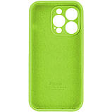 Чохол для iPhone 13 Pro Max Silicone Full Case Camera Protect, Яскравий зелений, захист камери, силіконовий матеріал, фото 2
