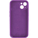 Чохол для iPhone 14 Silicone Full Case Camera Protect, Purple, фото 2