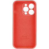 Чохол для iPhone 14 Pro Max Silicone Full Case Camera Protect, персиковий, м'який на дотик, захист камери, фото 2