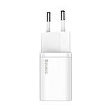 Мережевий зарядний пристрій Baseus Super Si quick charger IC 30W EU White, 30 Вт, Quick Charge 3.0, фото 2