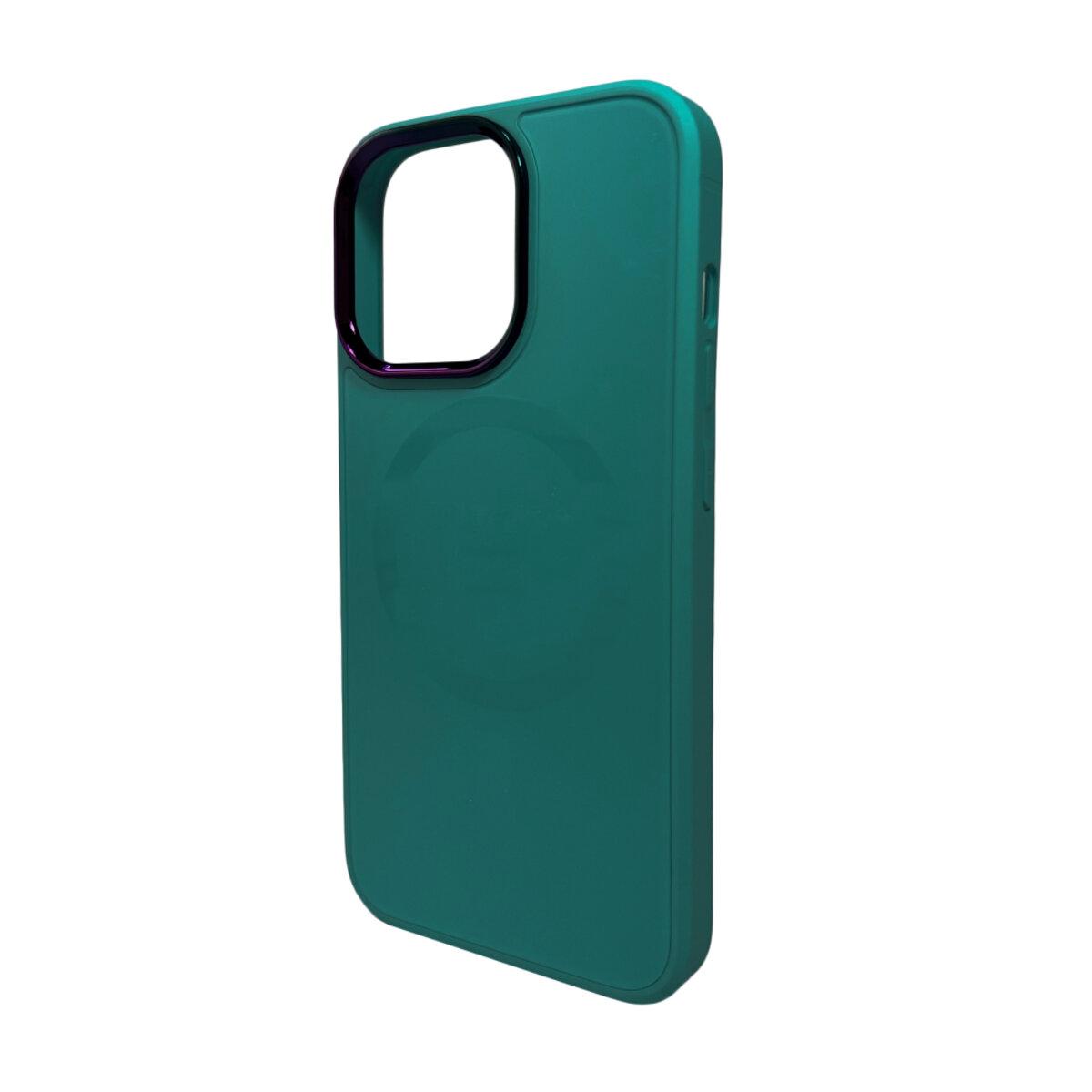Чохол для смартфона AG Glass Sapphire MagSafe Logo for Apple iPhone 15 Green, скляний, преміальні матеріали, фото 1
