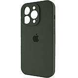 Чохол для iPhone 13 Pro Silicone Full Case Camera Protect, Atrovirens, захист камери, м'яка підкладка, фото 2