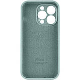 Чохол для iPhone 13 Pro Silicone Full Case Camera Protect, Pine Green, soft touch, захист камери, фото 4