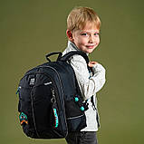 Рюкзак шкільний Kite Never Quiet на рост 115-130 см, 36x25x12 см Чорний (K24-771S-4), фото 2