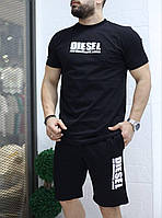 Чоловічий костюм шорти та футболка Diesel CK7904 чорний