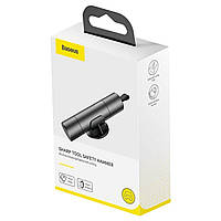 Автомобільний молоток Baseus Sharp Tool Safety Hammer Dark gray, для розбивання скла, з лезом для ременів безпеки