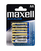 Батарейка MAXELL LR6 4PK BLISTER 4шт (M-723758.04.EU), напряжение 1,5 V, типоразмер LR6