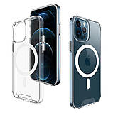 Чохол для смартфона Space Magnetic for Apple iPhone 14 Transparent, антиударний, підтримка MagSafe, фото 2