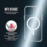 Чохол для смартфона Space Magnetic for Apple iPhone 14 Transparent, антиударний, підтримка MagSafe, фото 5