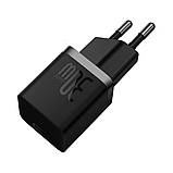 Мережевий зарядний пристрій Baseus GaN5 Fast Charger(mini) 1C 30W EU Black, Quick Charge 3.0, Type-C, фото 2