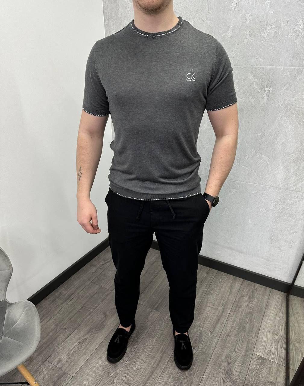 Чоловіча футболка Calvin Klein H4407 сіра