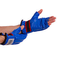 Снарядные перчатки кожаные ELS VL-01044 размер M цвет синий dl