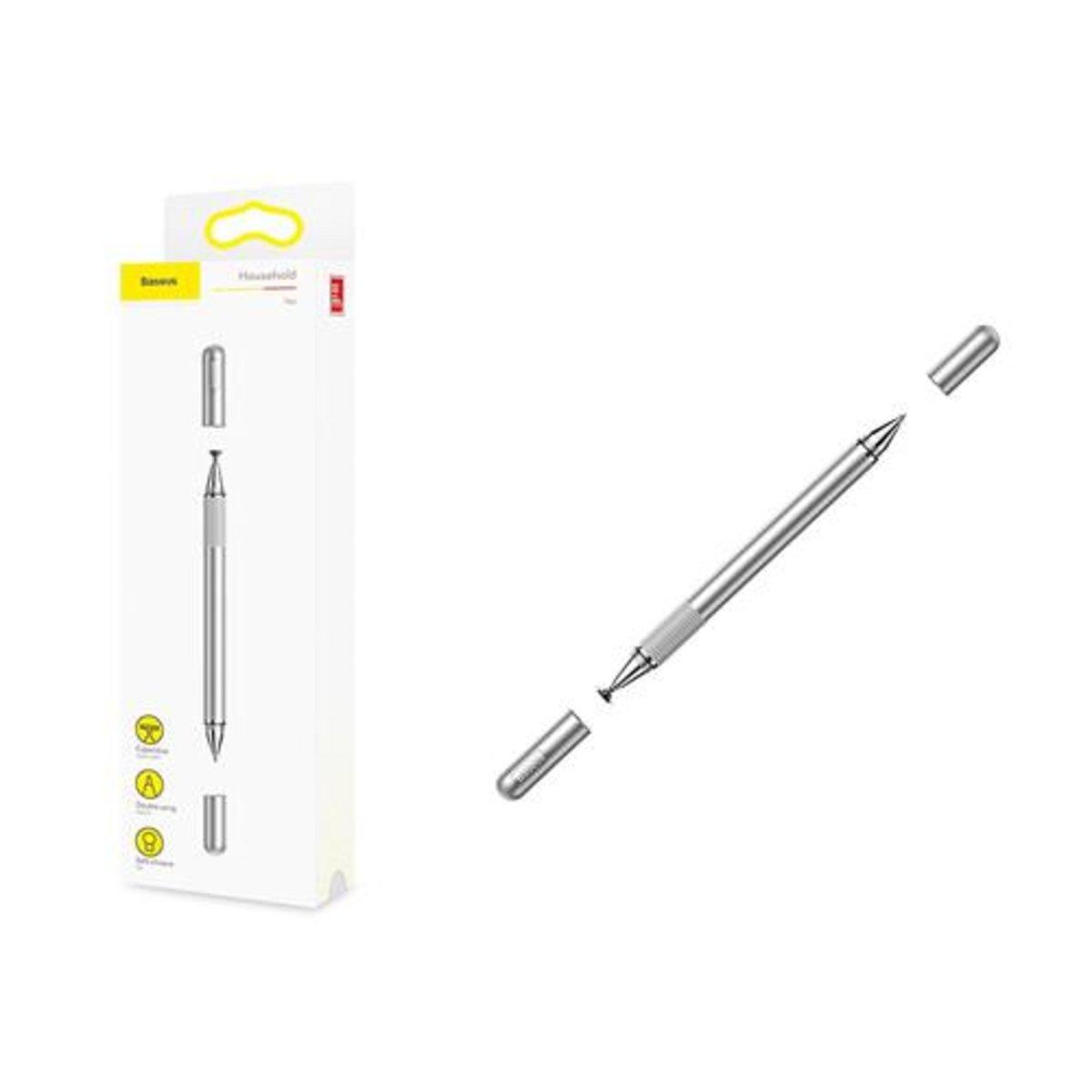 Стилус Baseus Golden Cudgel Capacitive Stylus Pen Silver, алюмінієвий, сумісний з iOS, Android, Windows, фото 1
