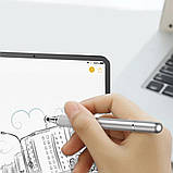 Стилус Baseus Golden Cudgel Capacitive Stylus Pen Silver, алюмінієвий, сумісний з iOS, Android, Windows, фото 8