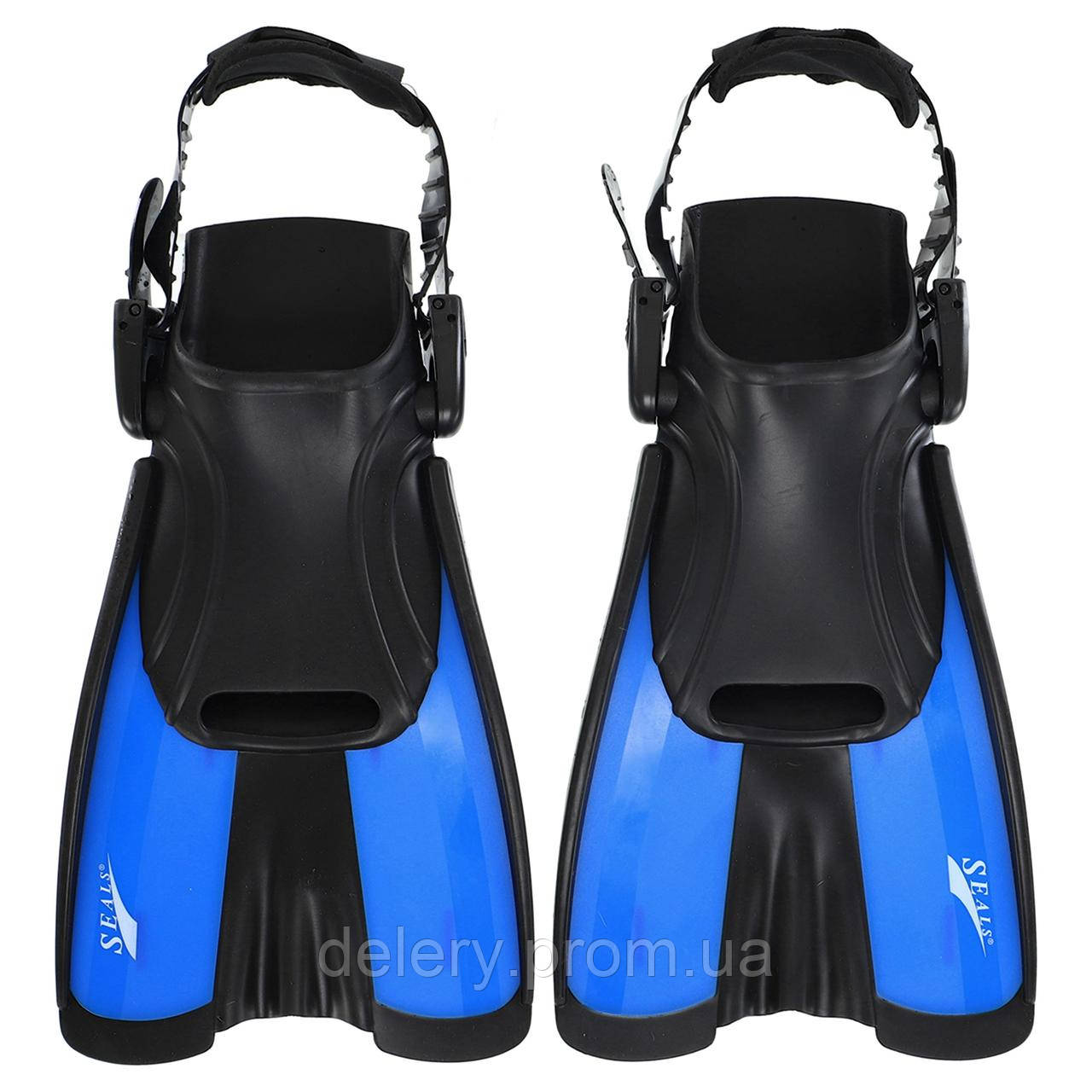 Ласты для тренировок в бассейне короткие с открытой пяткой SEALS F16 цвет салатовый dl - фото 10 - id-p2189752776
