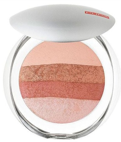 Пудра-рум'яна для обличчя Pupa Luminys Baked All Over Illuminating Blush-Powder 01 Rose Stripes, 9 г, фото 1