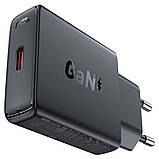 Мережевий зарядний пристрій ACEFAST A65 PD20W GaN single USB-C ultra-thin charger Black, 20 Вт, 1 USB-порт, фото 2