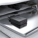 Мережевий зарядний пристрій ACEFAST A65 PD20W GaN single USB-C ultra-thin charger Black, 20 Вт, 1 USB-порт, фото 5