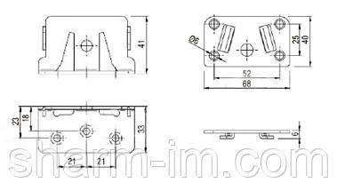 Зачеп ліжковий Siso на центральну перемичку (Клиноподібний), фото 4