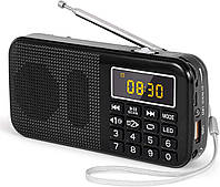 FM-радио радиостанция PRUNUS J-725 с аккумулятором 3000 мАч