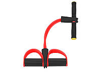 Эспандер для мышц ног рук и груди HMD Красный 414-13025758 EM, код: 7679372