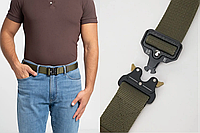 Ремень тактический Олива 140 см Assaulter belt с металлической Новинка Xata