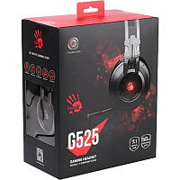 Наушники с микрофоном A4-Tech Bloody G525; 7.1;подкл.USB; подсветка, игровые