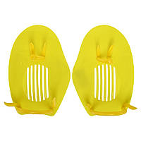 Лопатки для плавания гребные Zelart PL-6930 цвет желтый dl