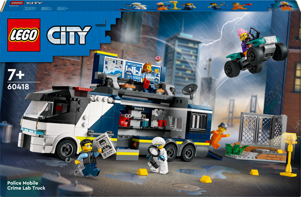 Конструктор LEGO City Пересувна поліцейська криміналістична лабораторія 674 деталі