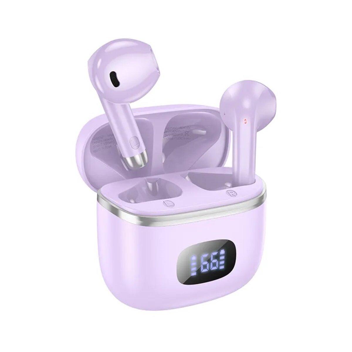Навушники HOCO EQ1 Music guide true wireless BT headset Purple, Bluetooth 5.3, 400 mAh, фото 1