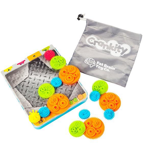 Гра-головоломка Fat Brain Toys Crankity Різнокольорові шестерні