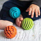 Прорізувач-брязкальце Fat Brain Toys Sensory Rollers Сенсорні кулі 3 шт., фото 5