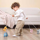 Дерев'яна каталка Viga Toys PolarB Білий ведмедик, фото 4