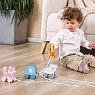 Дерев'яна каталка Viga Toys PolarB Білий ведмедик, фото 6