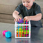 Сортер-куб зі стінками-шнурочками Fat Brain Toys InnyBin, фото 5