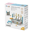 Дитяча плита Viga Toys PolarB з посудом і грилем складна, фото 3