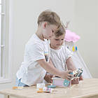 Дитяча плита Viga Toys PolarB з посудом і грилем складна, фото 10