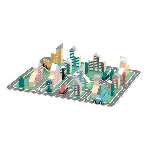 Ігровий набір Viga Toys PolarB Місто 56 деталей (44040)
