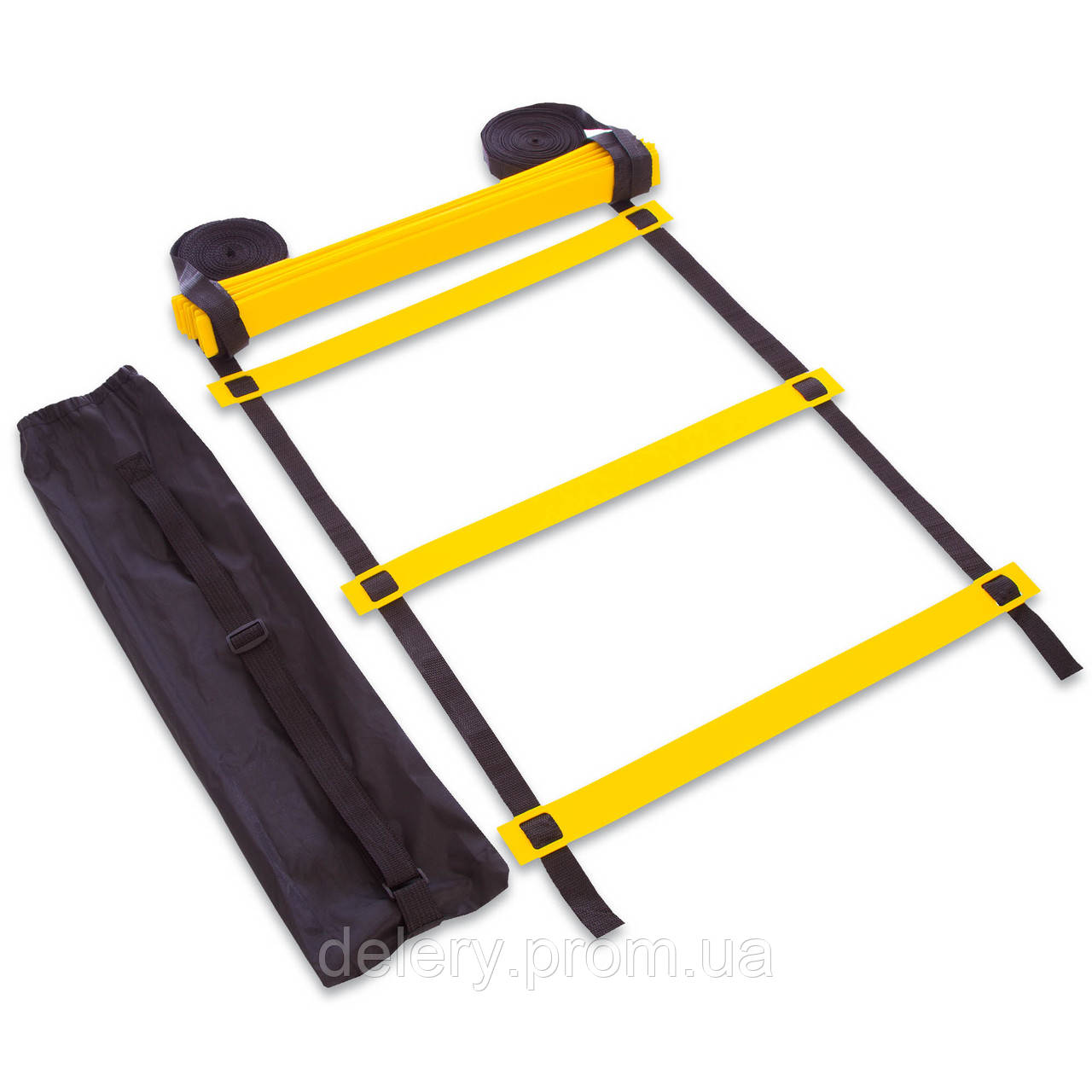 Координационная лестница дорожка для тренировки скорости Zelart C-4607 цвет желтый dl - фото 1 - id-p2189765741