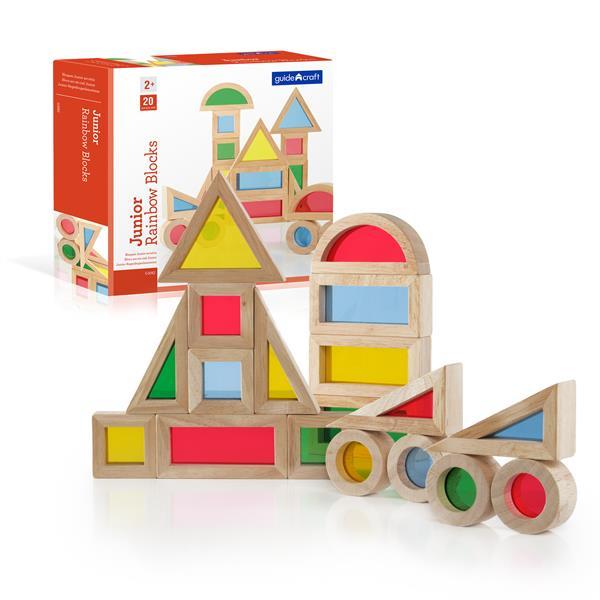 Ігровий набір блоків Guidecraft Block Play Маленька веселка, 5 см, 20 шт. (G3082)