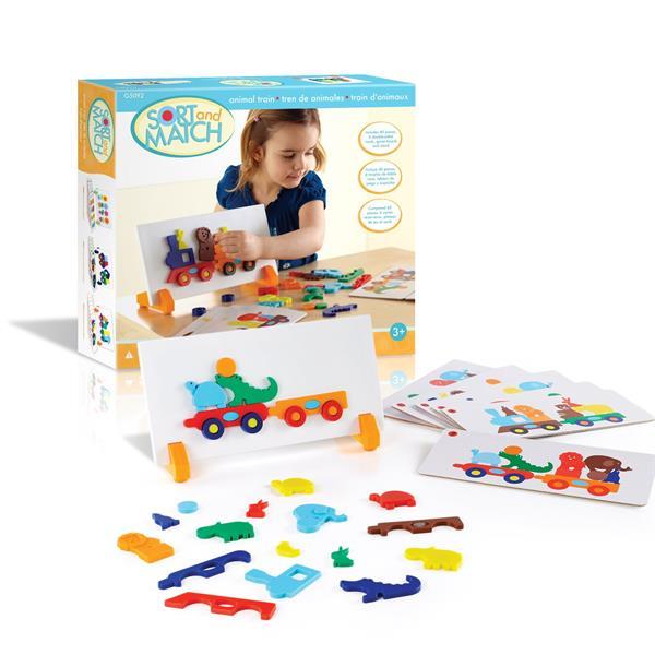 Тематичний набір магнітів Guidecraft Manipulatives Поїзд зі звірятами