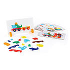 Тематичний набір магнітів Guidecraft Manipulatives Поїзд зі звірятами, фото 3