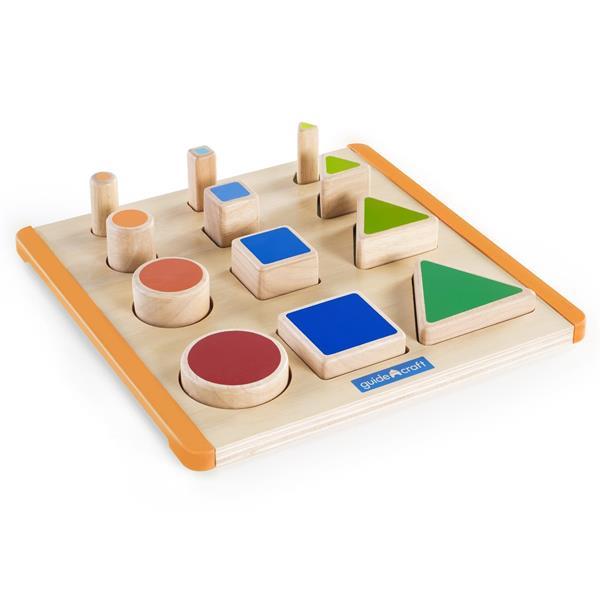 Дерев'яний сортер Guidecraft Manipulatives Фігури і розміри, фото 1